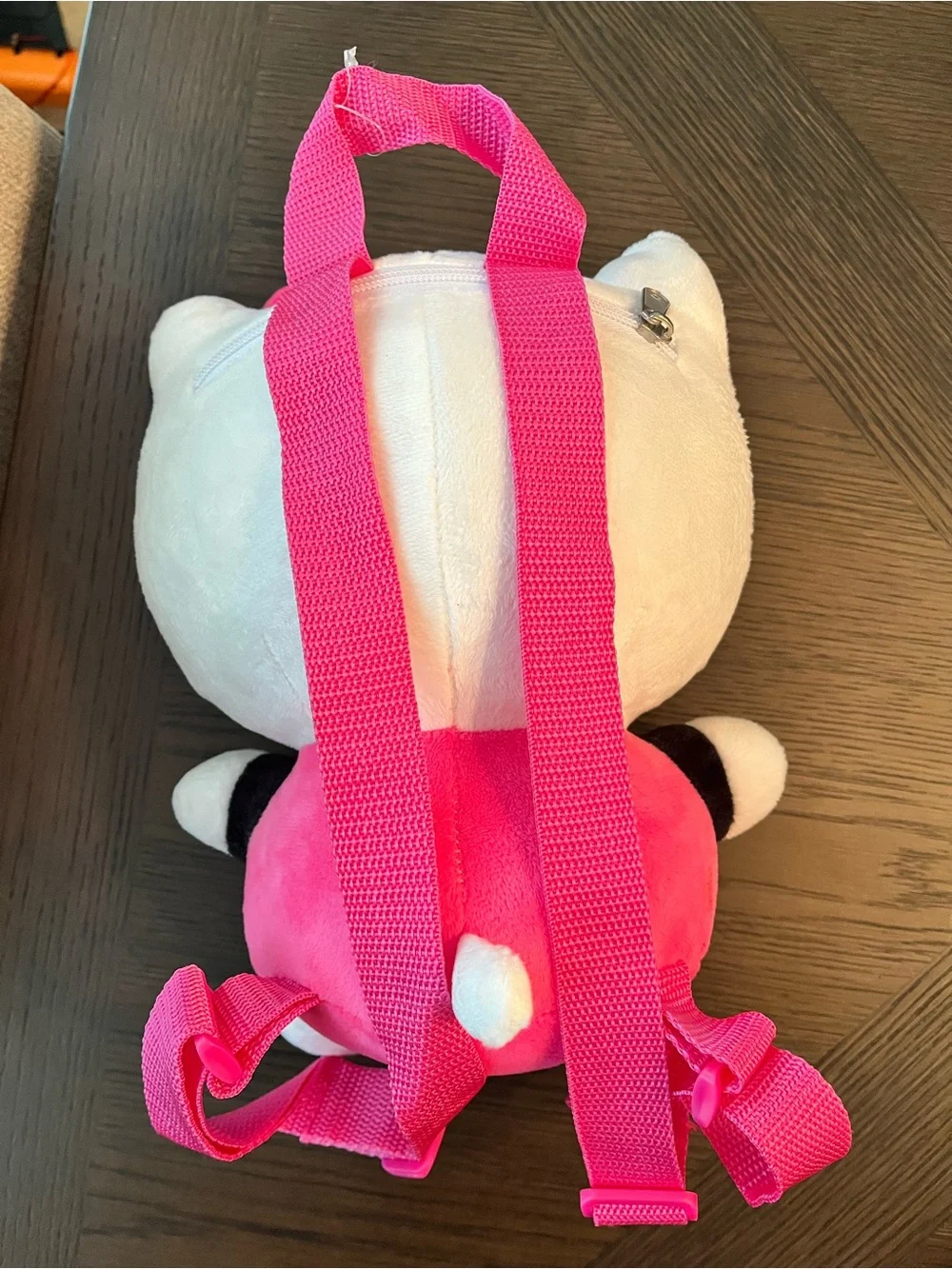 Hello Kitty Plush Mini Backpack Pink White Black Sanrio Kawaii Stuffed Backpack